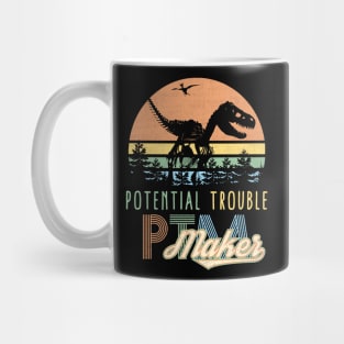 Vintage Dinosaur PTM Potential Trouble Maker Funny Mug